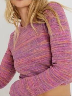 Garage Multi-Color Cropped Sweater